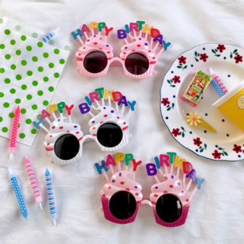 생일 파티 안경 선글라스 3color [생일축하안경 특이한 웃긴 생일파티 용품 소품]